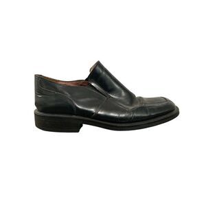 kenneth cole mens solid black leather dress shoes funk flex 10